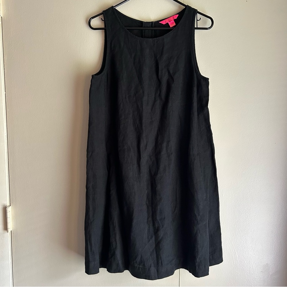 Lilly Pulitzer Black Sleeveless A-Line Dress